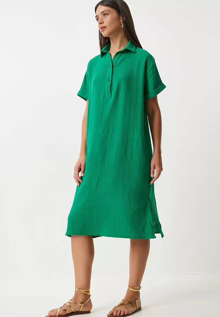 Zalora green dress on sale