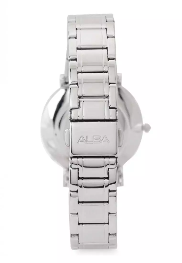 Jam Tangan Wanita Alba Original Garansi Resmi Strap Stainless Steel Silver AH7M33 AH7M33X1 Silver
