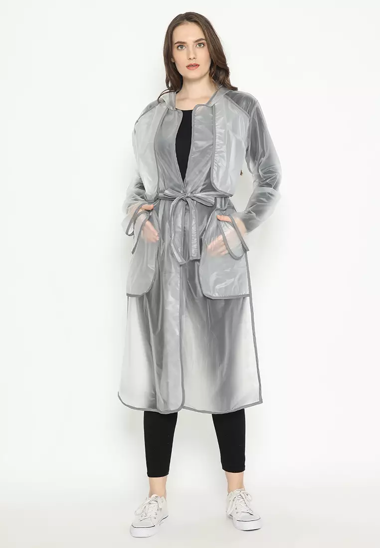 Quinnsha Rain Coat Grey