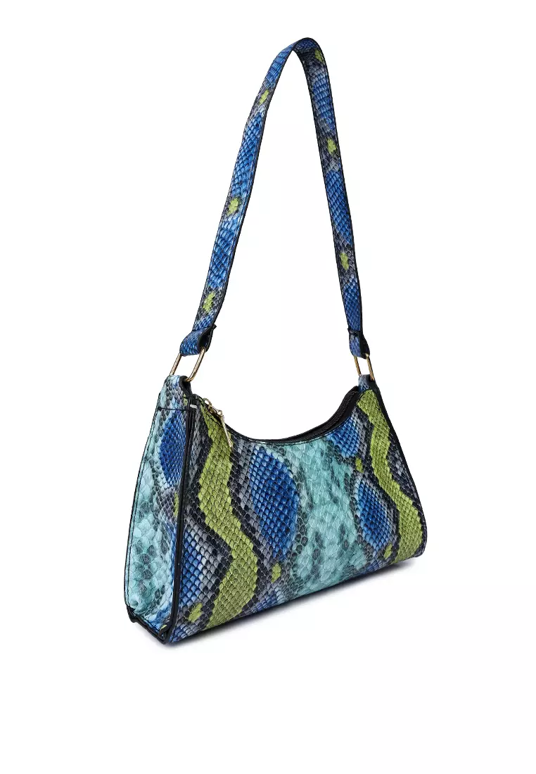 Mini snake print online bag