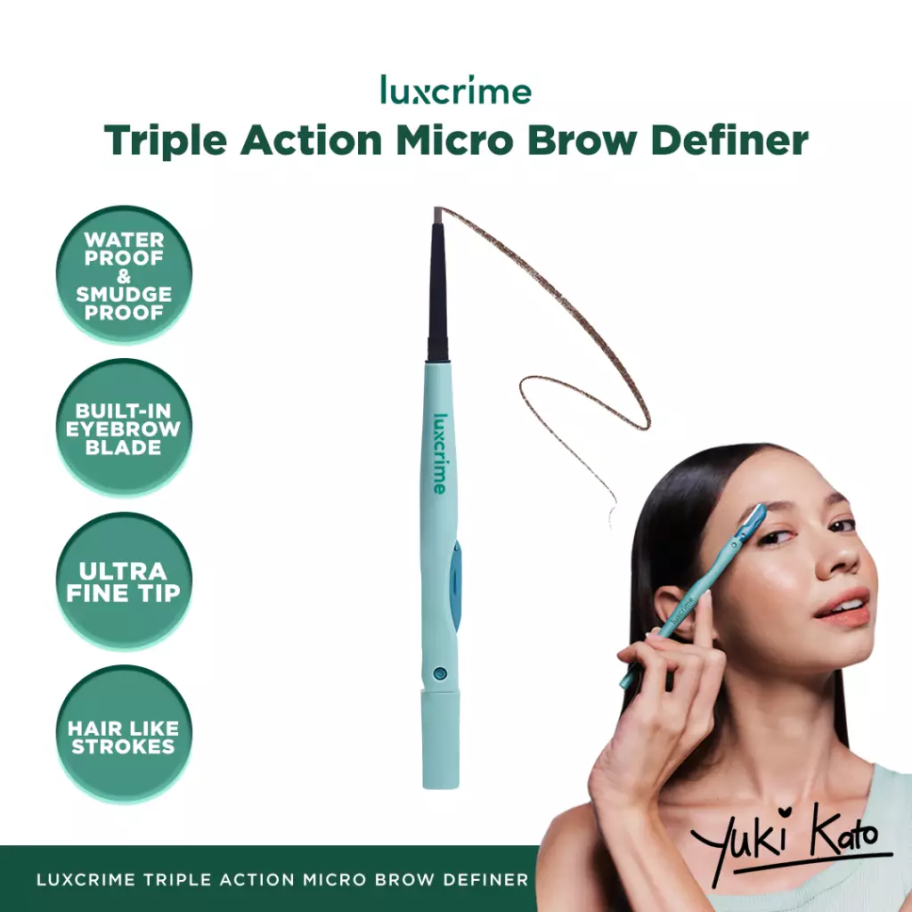 Luxcrime Triple Action Micro Brow Definer - Brown