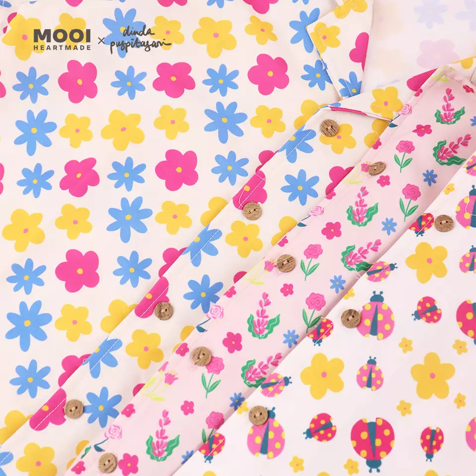 Mooi X Dinda Puspitasari Kemeja Dewasa Sarah Shirt Adult - Berry Pink