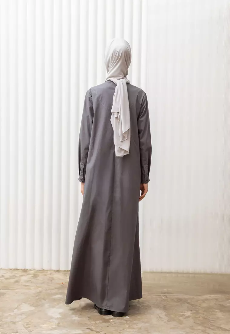 Kami Solana Regular Dress Dark Grey