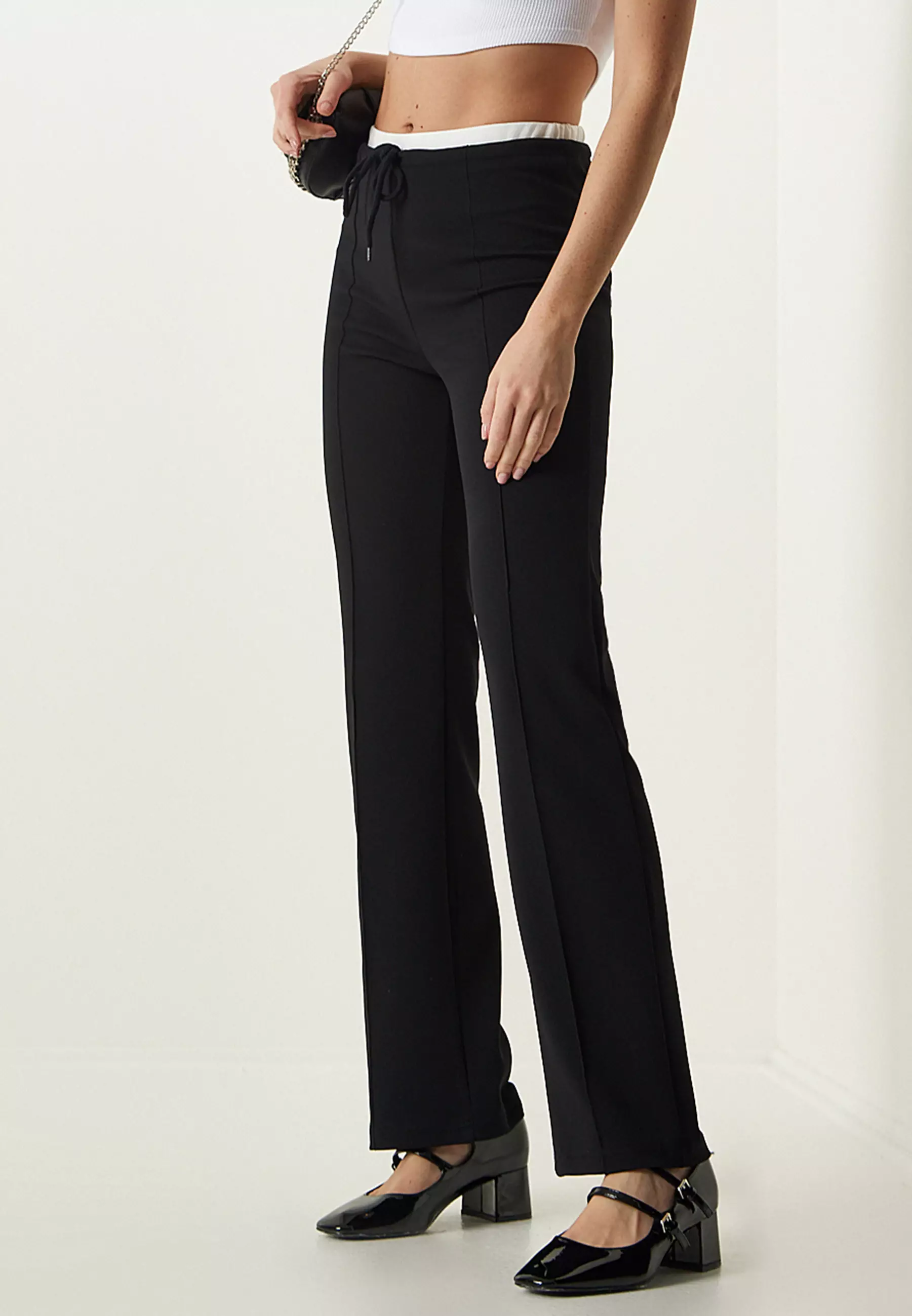 Seam Detailed Jogger-Style Pants