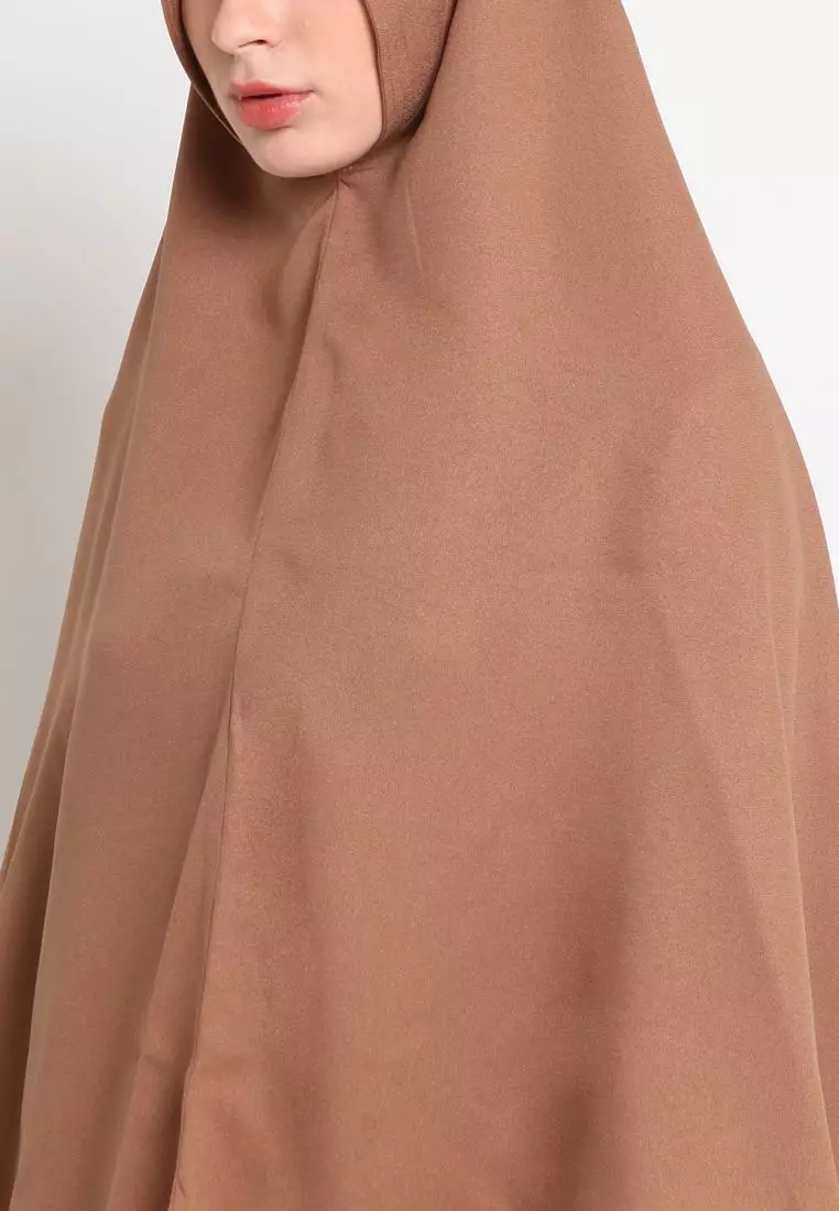 Hilya Khimar Instan Hijab Syari - Cokelat