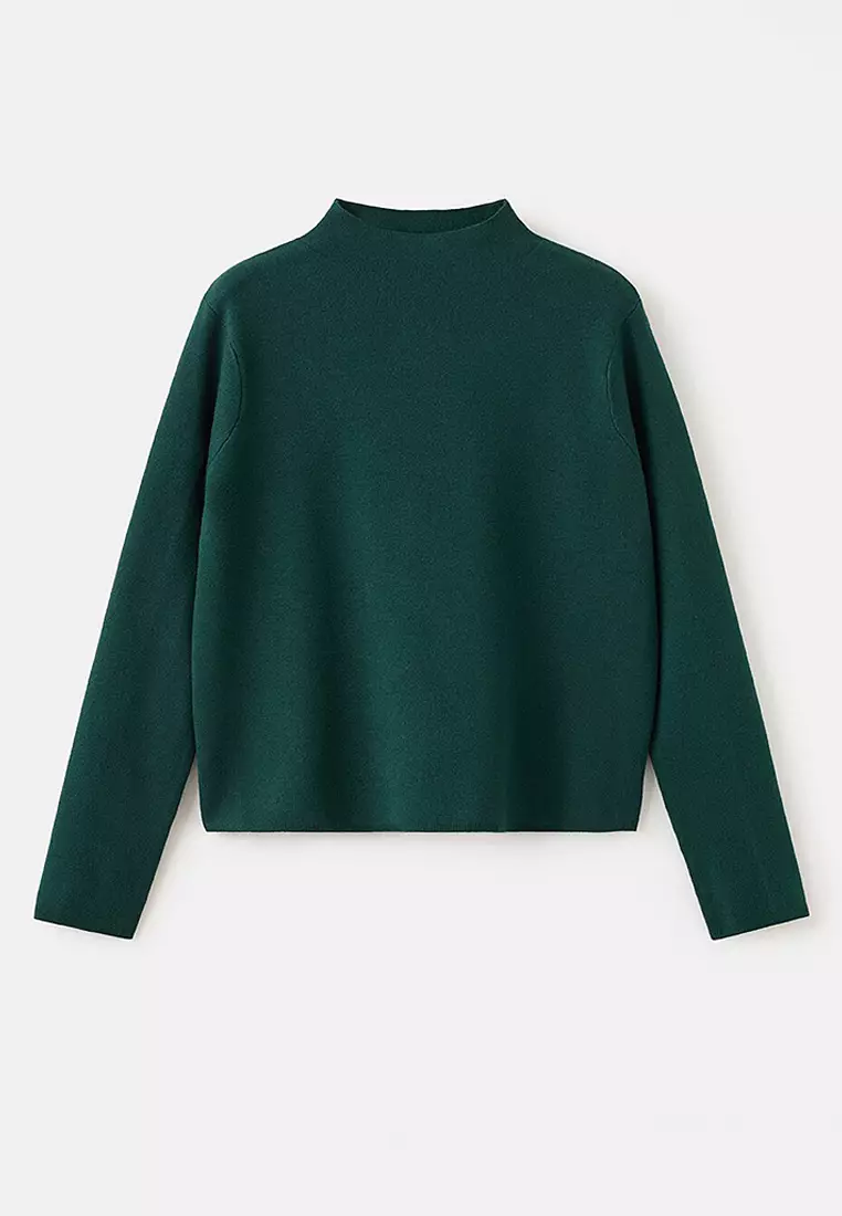 Knitted Sweater With Perkins Neck