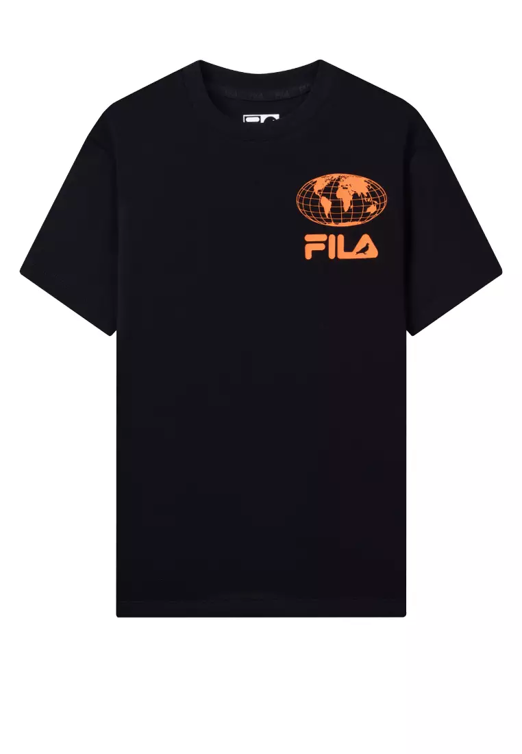 T-shirt Hong FILA FILA FILA World Online | KIDS Cotton ZALORA 2024 Map Kong | Buy