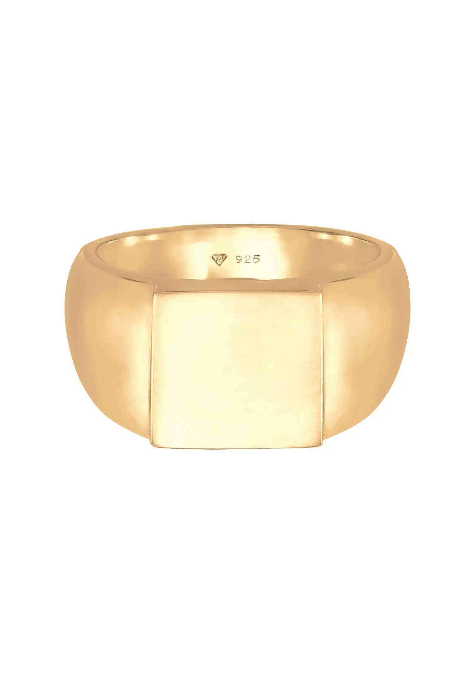 Mens gold hotsell rectangle ring