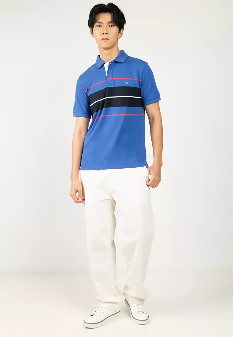 Shield 間條POLO恤