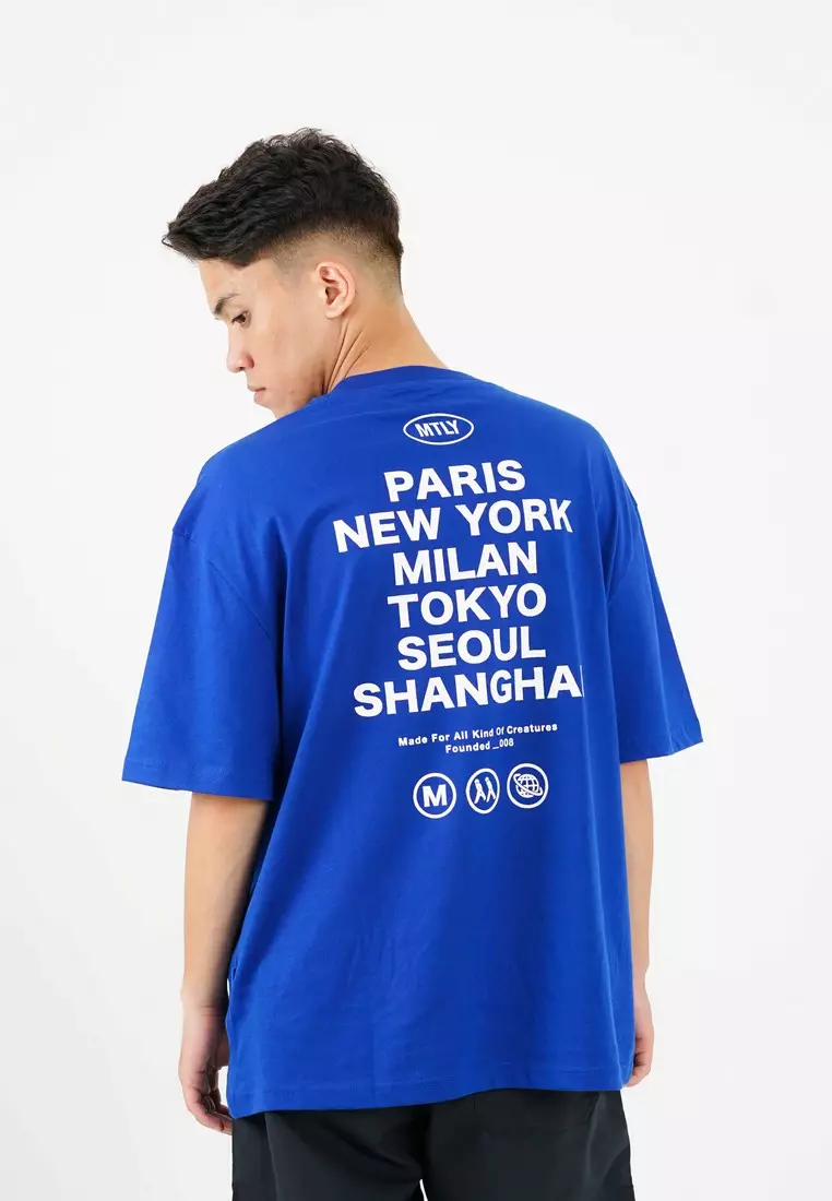 Moutley Oversized T-Shirt City Blue 050824