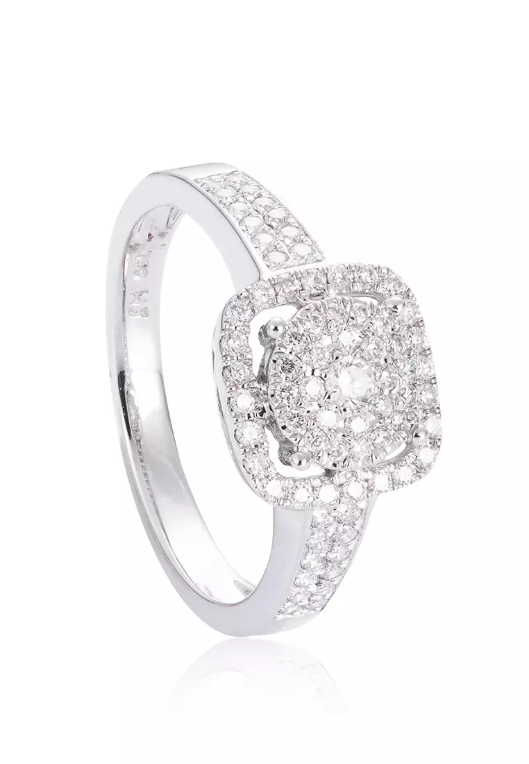 White diamond sale ring price