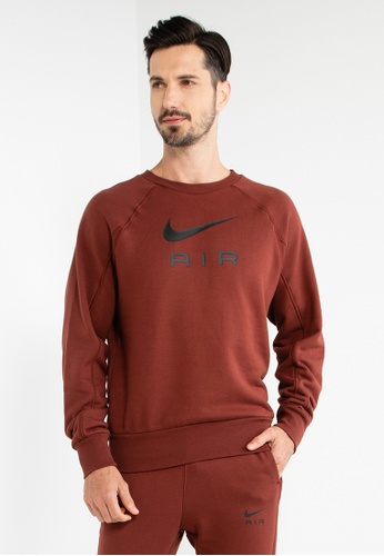 Nike brown Men's Sportswear Air French Terry Crew EE8E9AAC723A7EGS_1