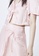 URBAN REVIVO pink Tie Front Cropped Shirt D4B17AA456CA2BGS_3
