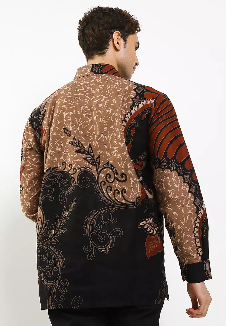 Asmorogondi Kemeja Batik Exclusive Premium Pria Casual Modern Lengan Panjang
