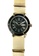 EGLANTINE 銀色 EGLANTINE® Vanessa 女士精鋼石英手錶黑色錶盤，卡其色NATO表带 F099FAC204867DGS_2