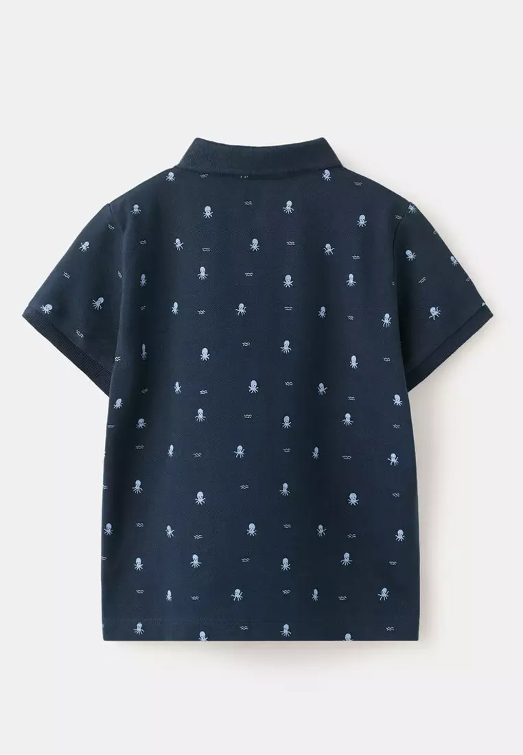 Printed Cotton Polo Shirt