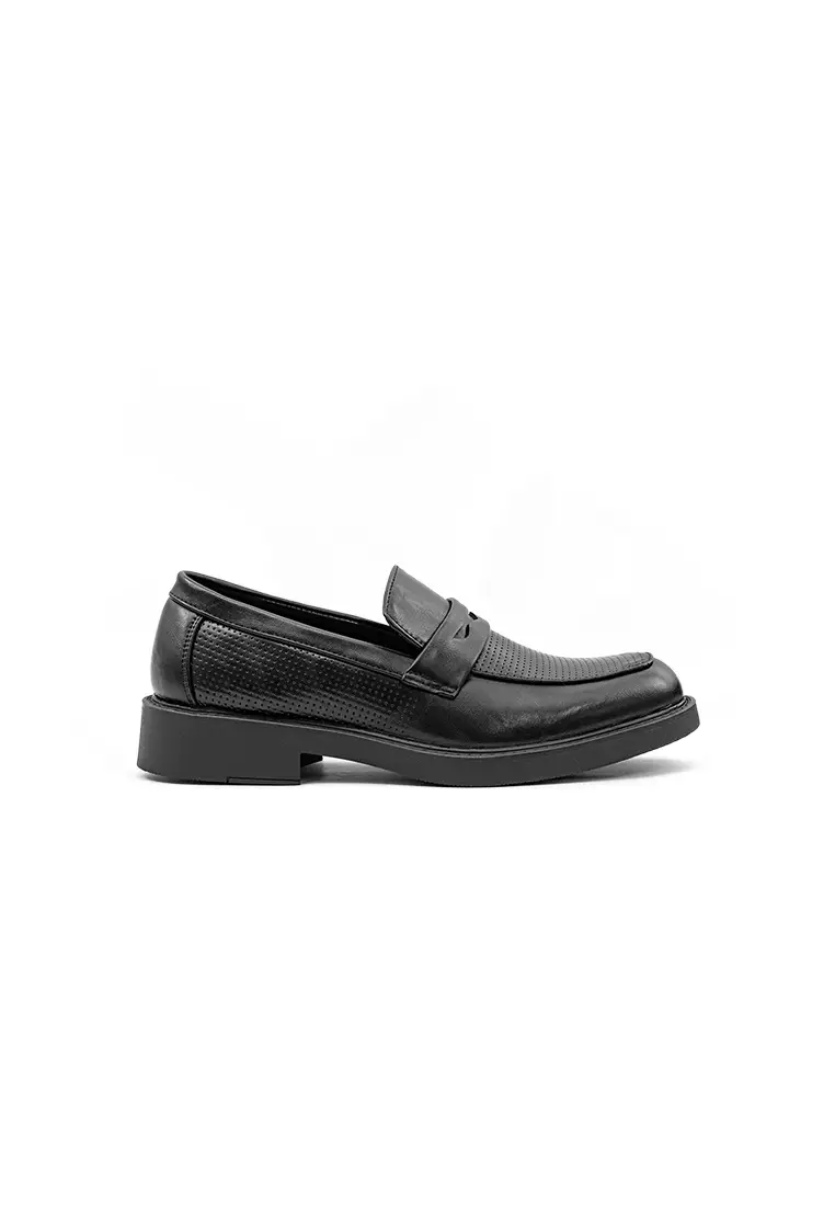 Mario D' boro Runway Men's Formal Slip On MY 26521 - Black C81 All Seasons Shoes