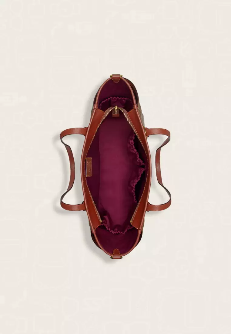 Coach Baby Bag In Signature Canvas Tan Rust