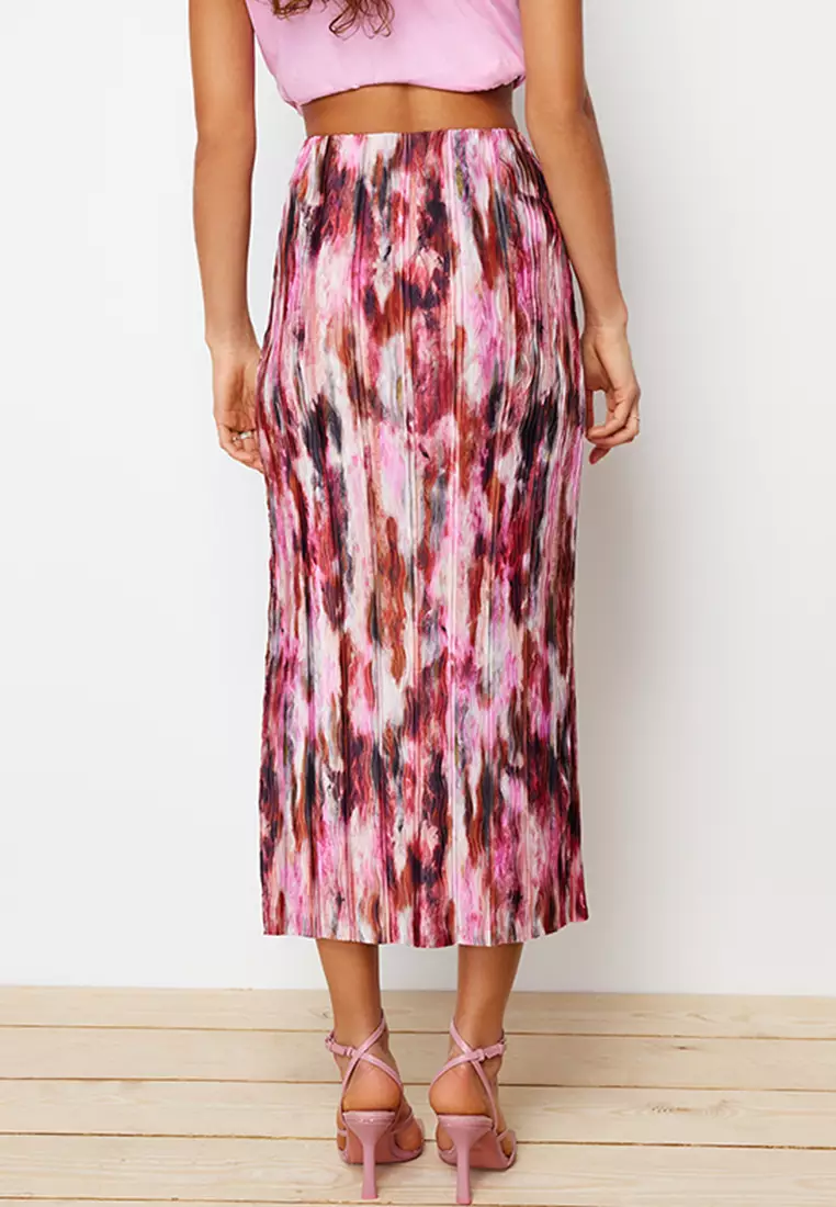 Buy Trendyol Abstract Pleated Maxi Skirt 2024 Online | ZALORA Philippines