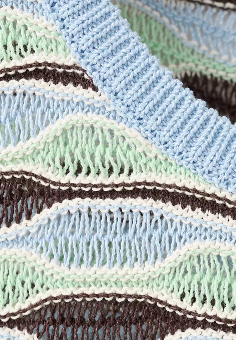 Wavy Knit Top