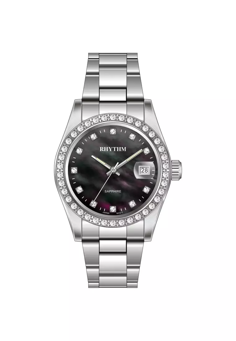 Jual RHYTHM Rhythm RQ1619S02 Jam Tangan Pria Stainless Steel Original ...