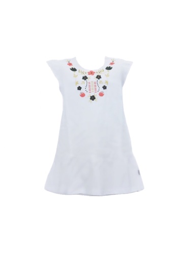 Curiosity Fashion white Curiosity Boho Dress for Girls with UV Protection 61B19KA261A6FEGS_1