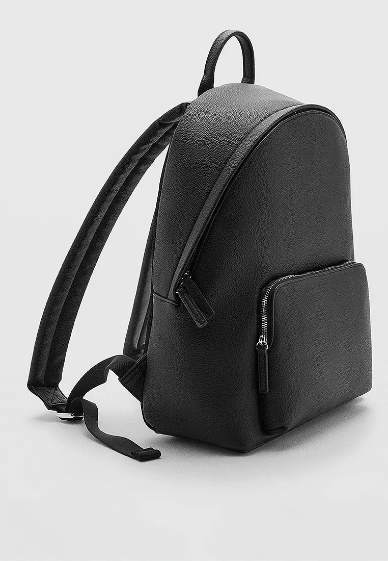 Buy MANGO Man LeatherEffect Backpack 2024 Online ZALORA Philippines