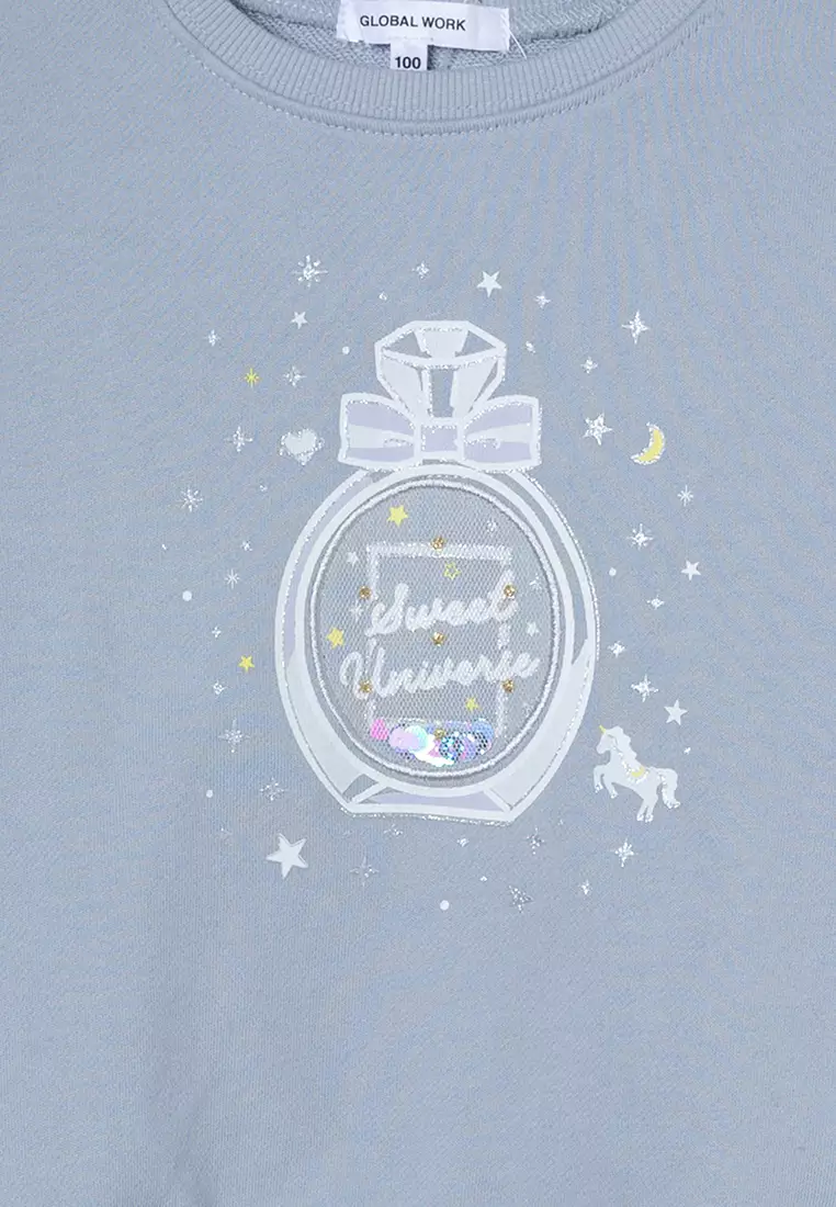 \u3010KIDS\u3011Graphic Print Sweatshirt