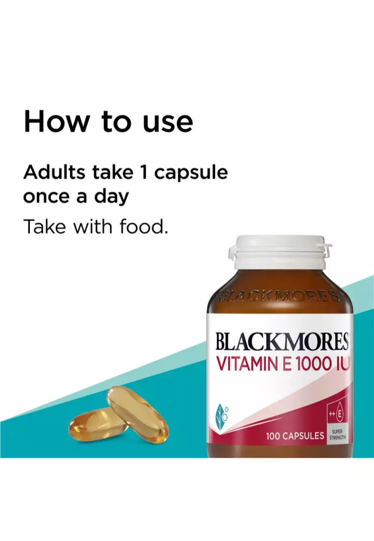 BLACKMORES -Natural Vitamin E 1000IU 100 Capsules