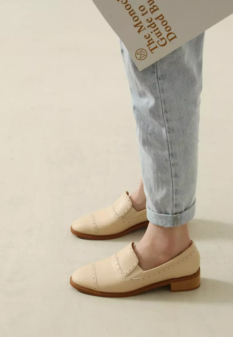 Brogue Leather Loafers TH128-2
