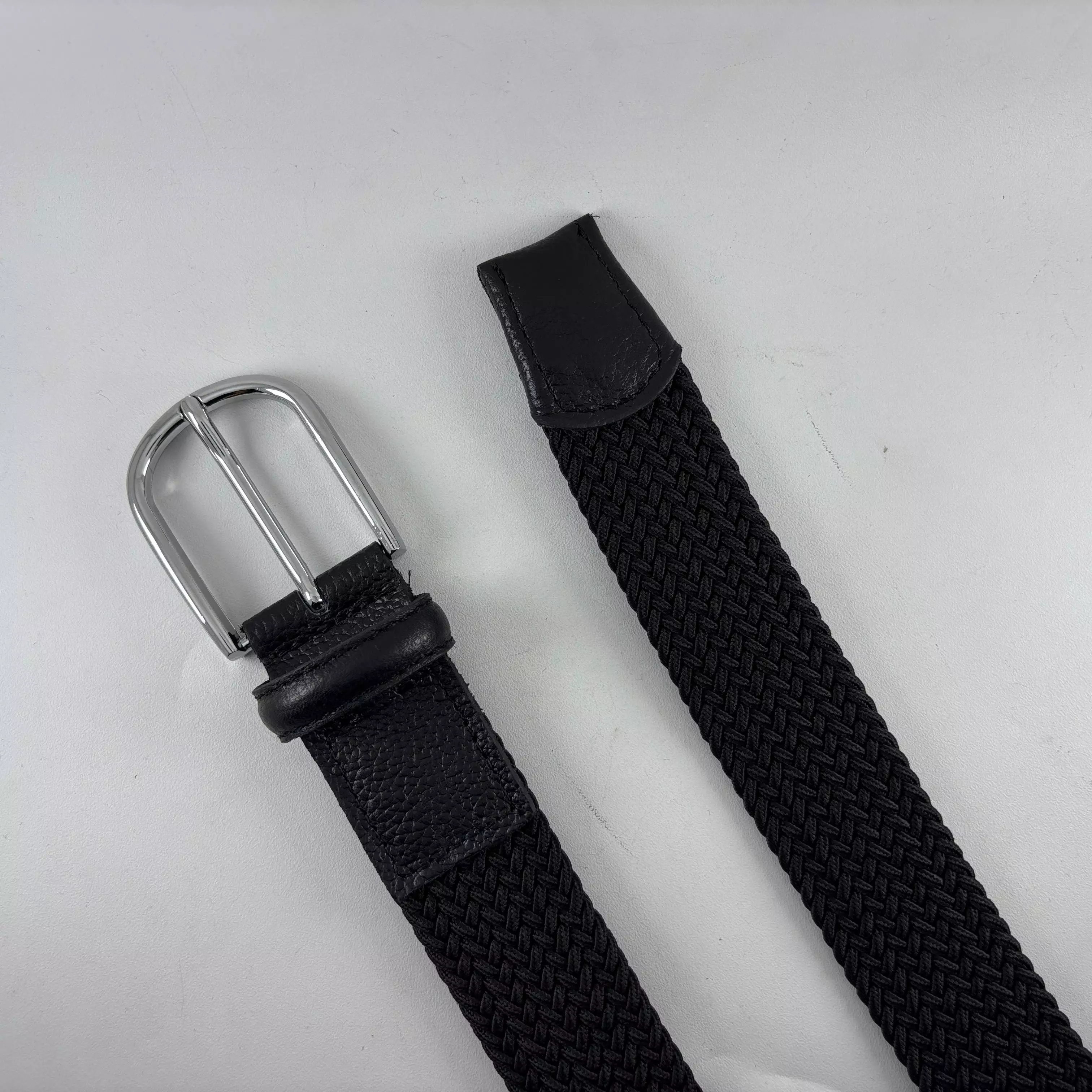 Men Elastic Belt 522FB Black