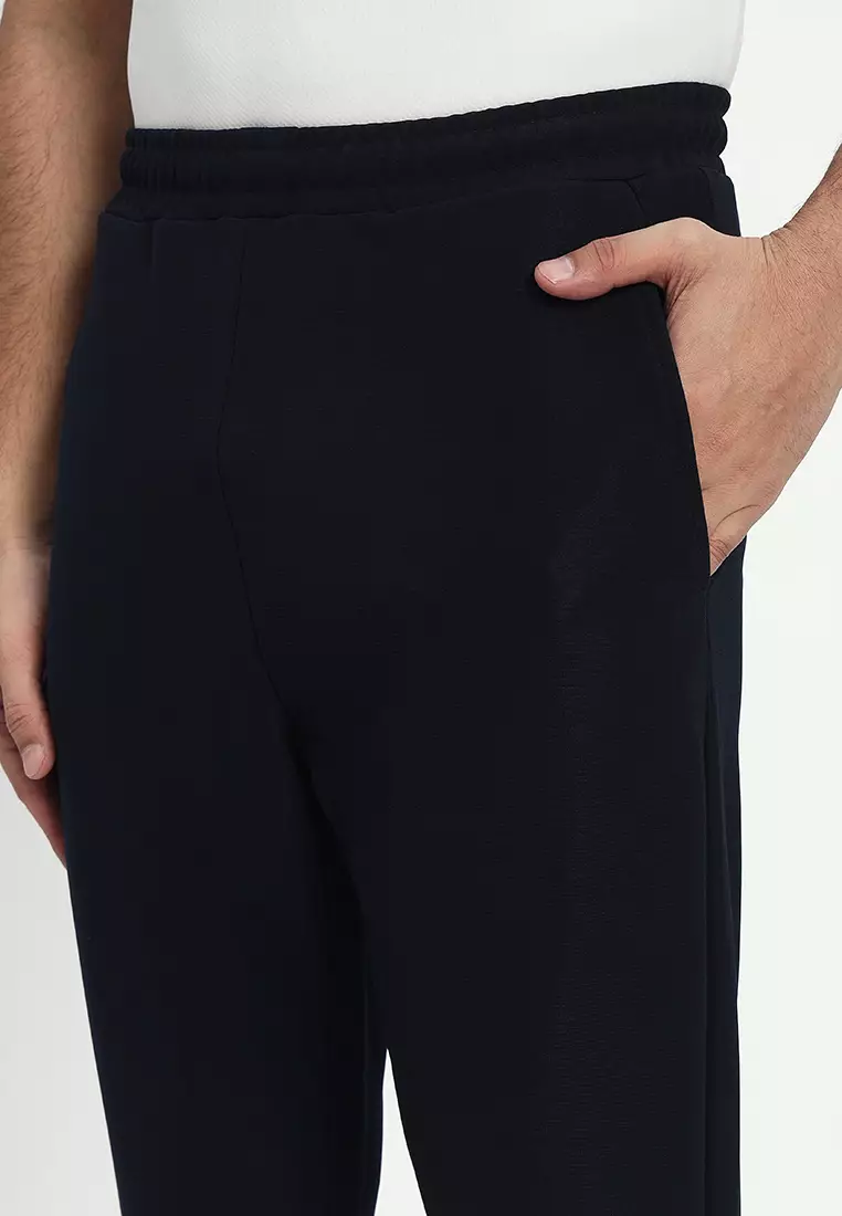 Men's Graphic Training/Gym Navy Jogger Pants