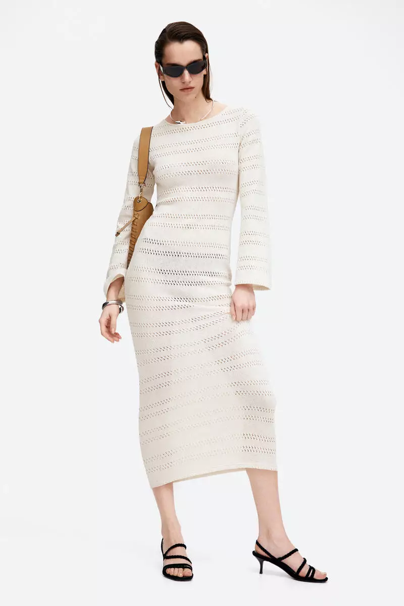 knit hole dress Buy H&M Lacing-detail hole-knit 2026 Online bottle green lehenga