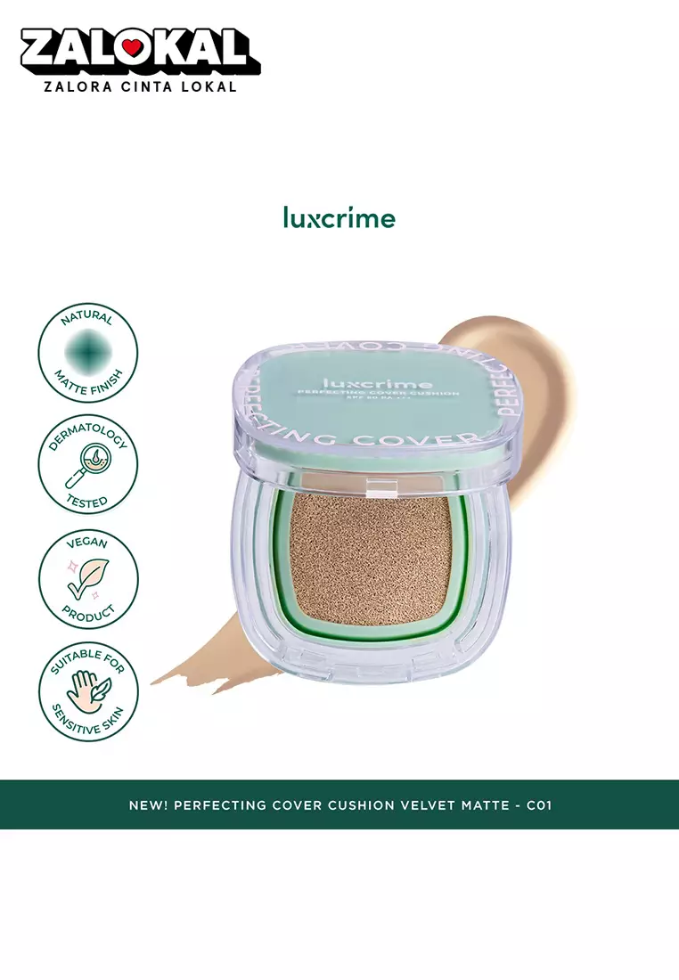 Luxcrime Perfecting Cover Cushion - Velvet Matte SPF 50 PA +++ - C01