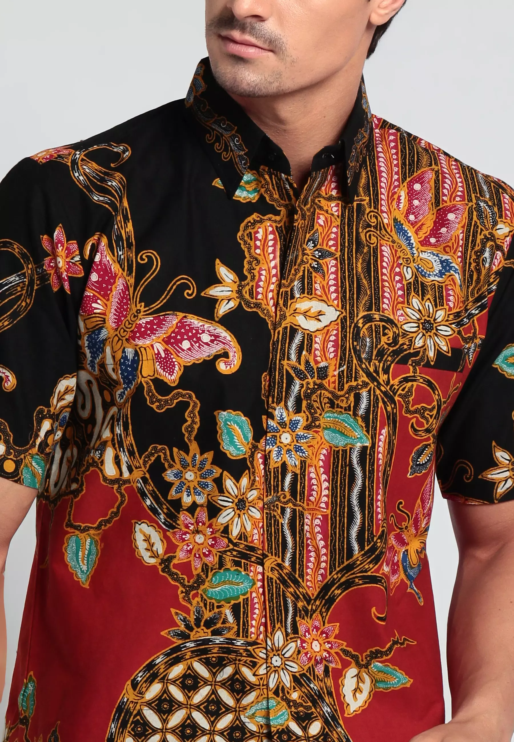 Aswatama lengan pendek slimfit