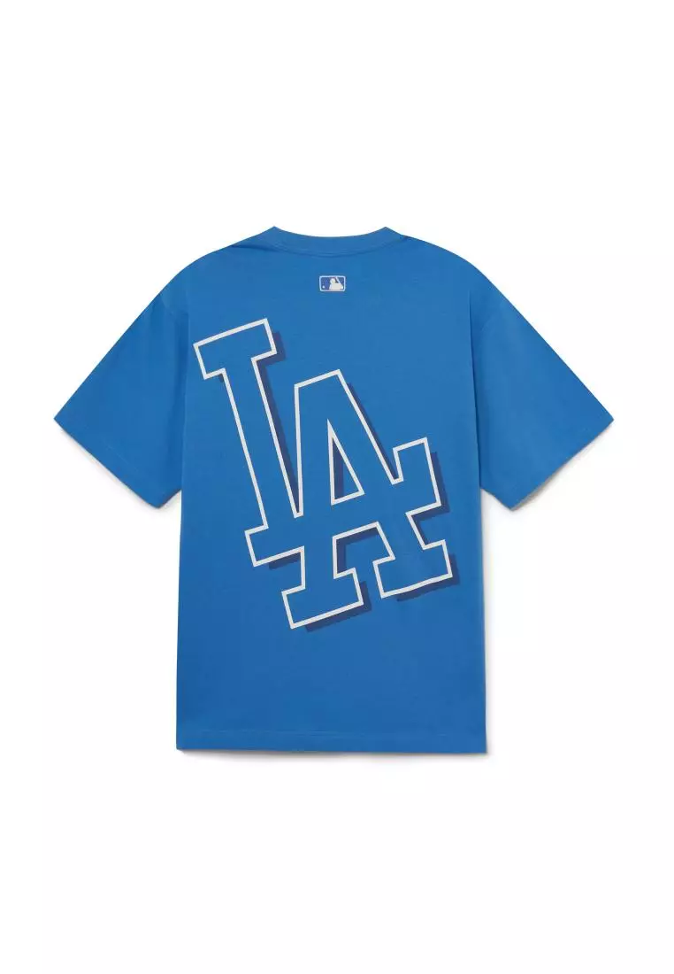 【 MLB 】ベーシック ヘビーワイト MEGA OVER FIT SHORT T-SHIRT Basic Street Logo Heavy Weight Mega-Oversized-Fit T-Shirt