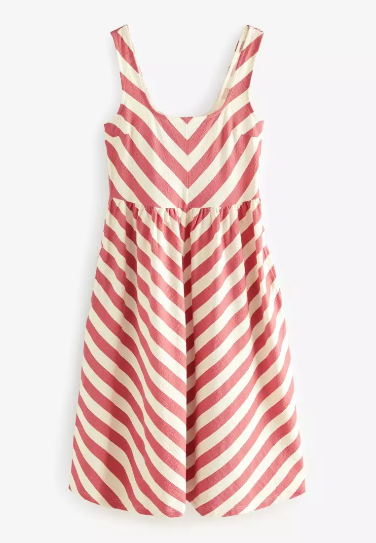 Buy NEXT Cotton Jersey Midi Summer Dress 2025 Online ZALORA