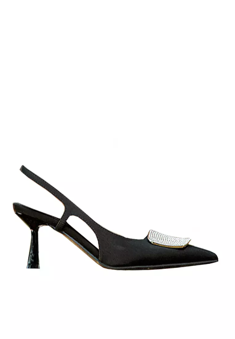 Discount on Twenty Eight Shoes  shoes - SKU: VANSA Imitation Rhinestone Buckle Slingback High Heels VSW-H-278-1