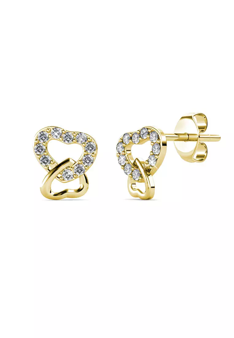 Gold earrings for her on sale