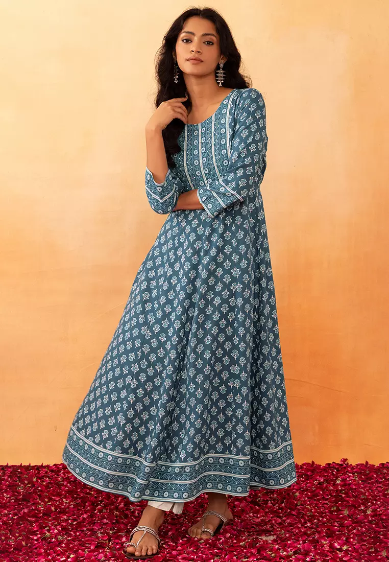 Cotton anarkali kurta clearance online