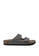 Birkenstock grey Arizona Birko-Flor Nubuck Sandals BI090SH57HNMMY_1