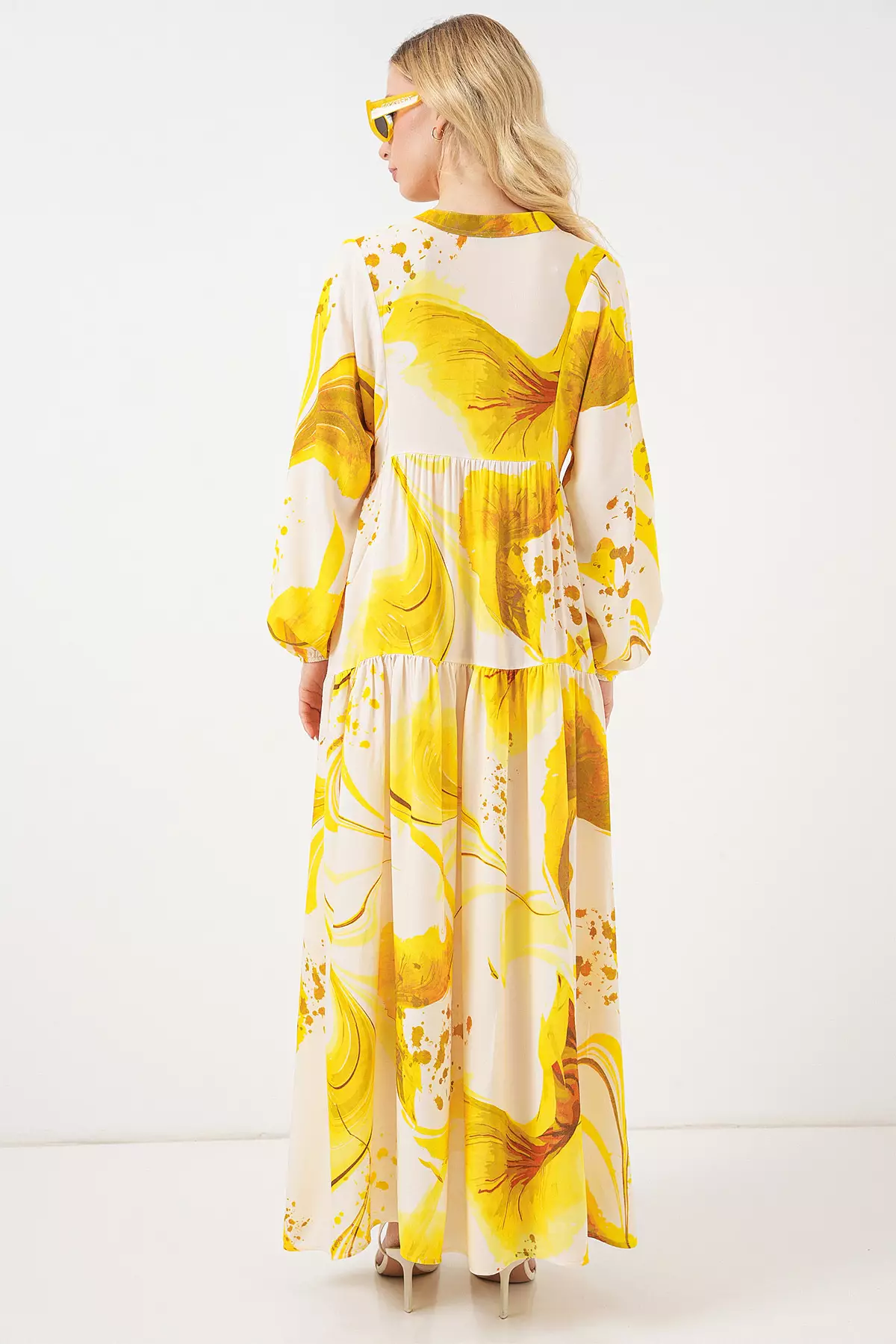 Modest Printed Maxi Dress