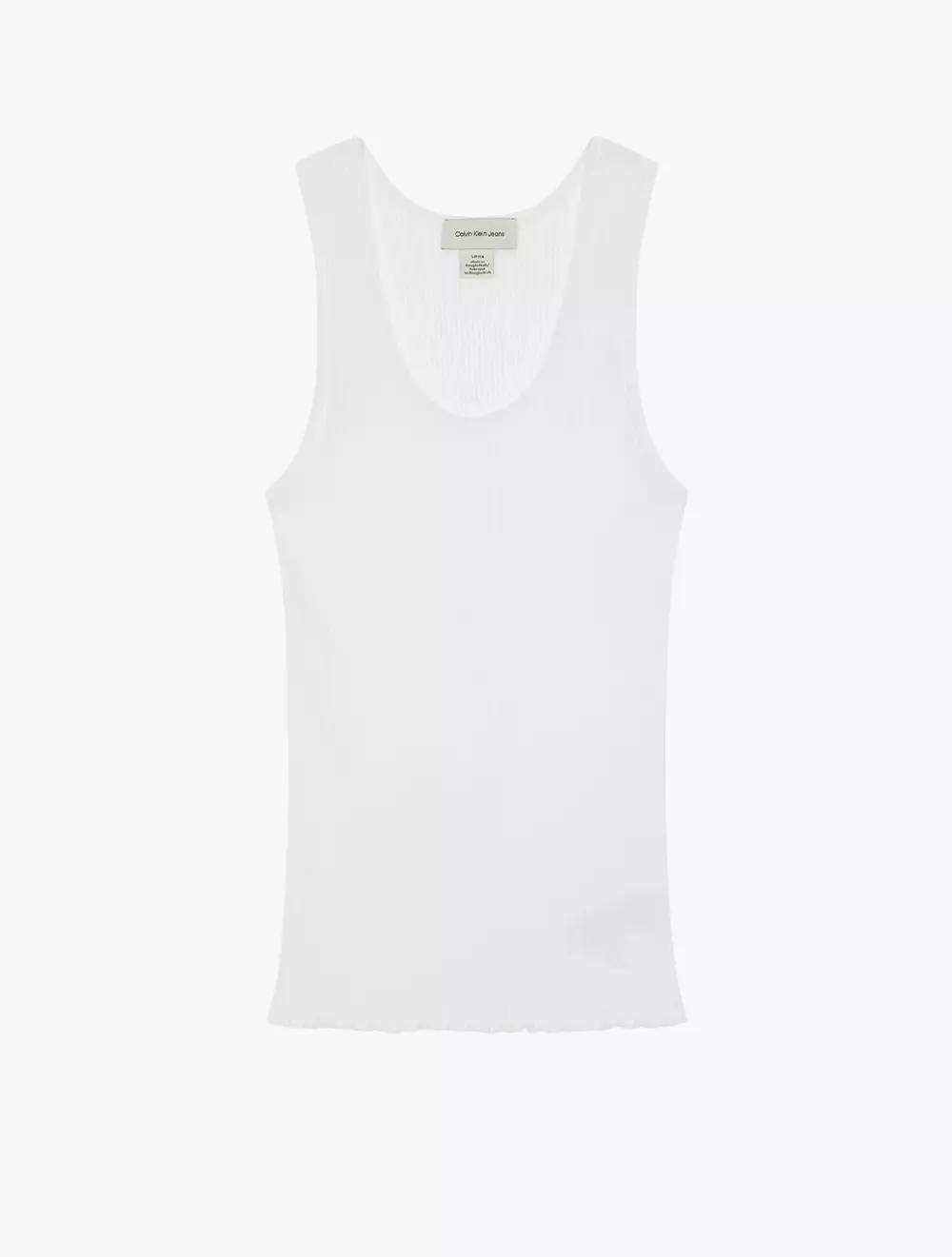 Calvin Klein - Women's Hero Tubular Lip Tank Top - White - white