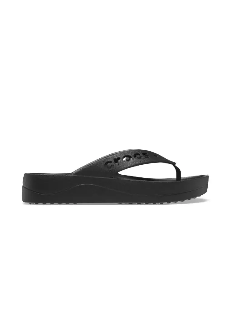 Crocs Platform flip flops in black