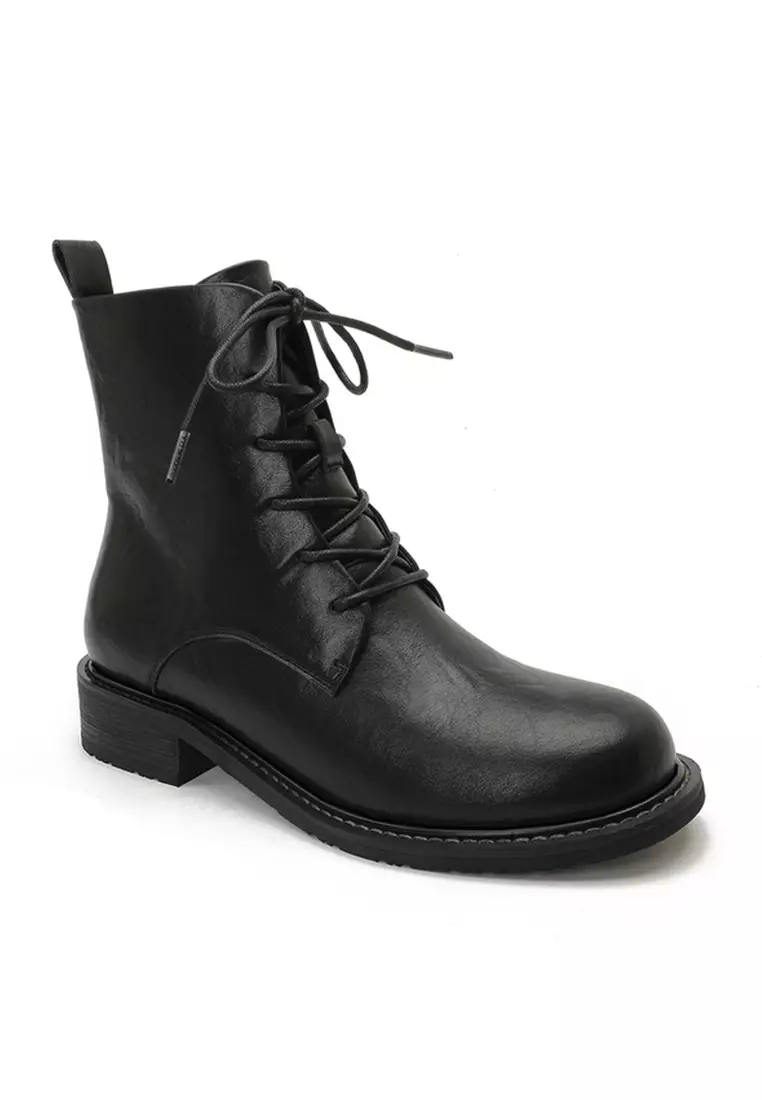 Black martin best sale boots