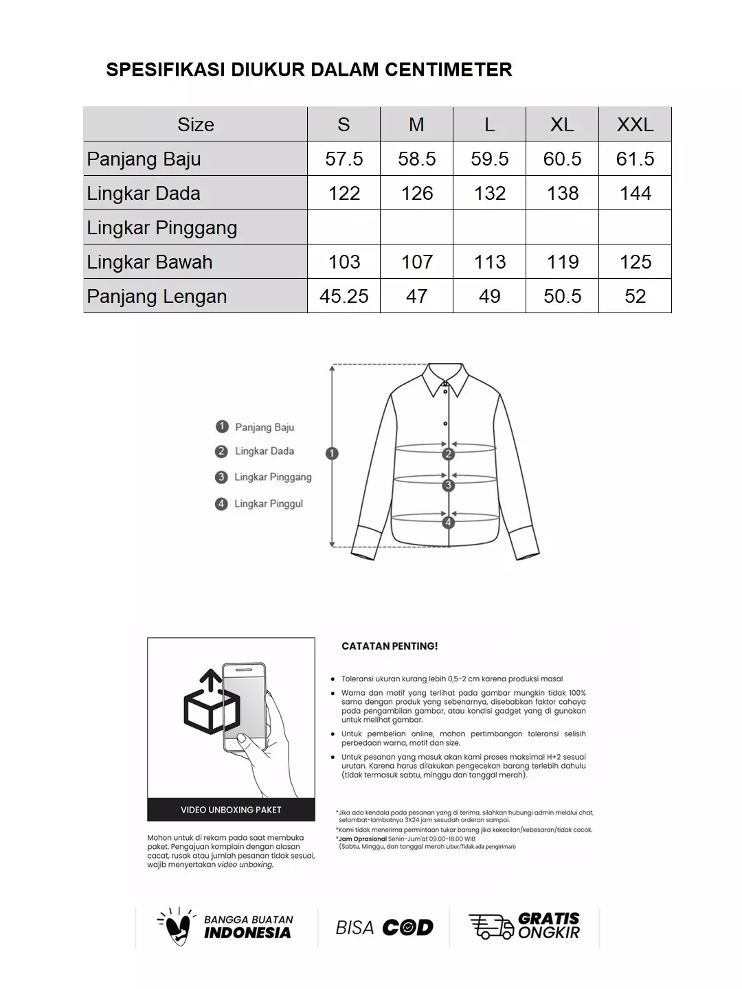 MINIMAL - Lora - Blouse Wanita Motif Kotak - White Colour White