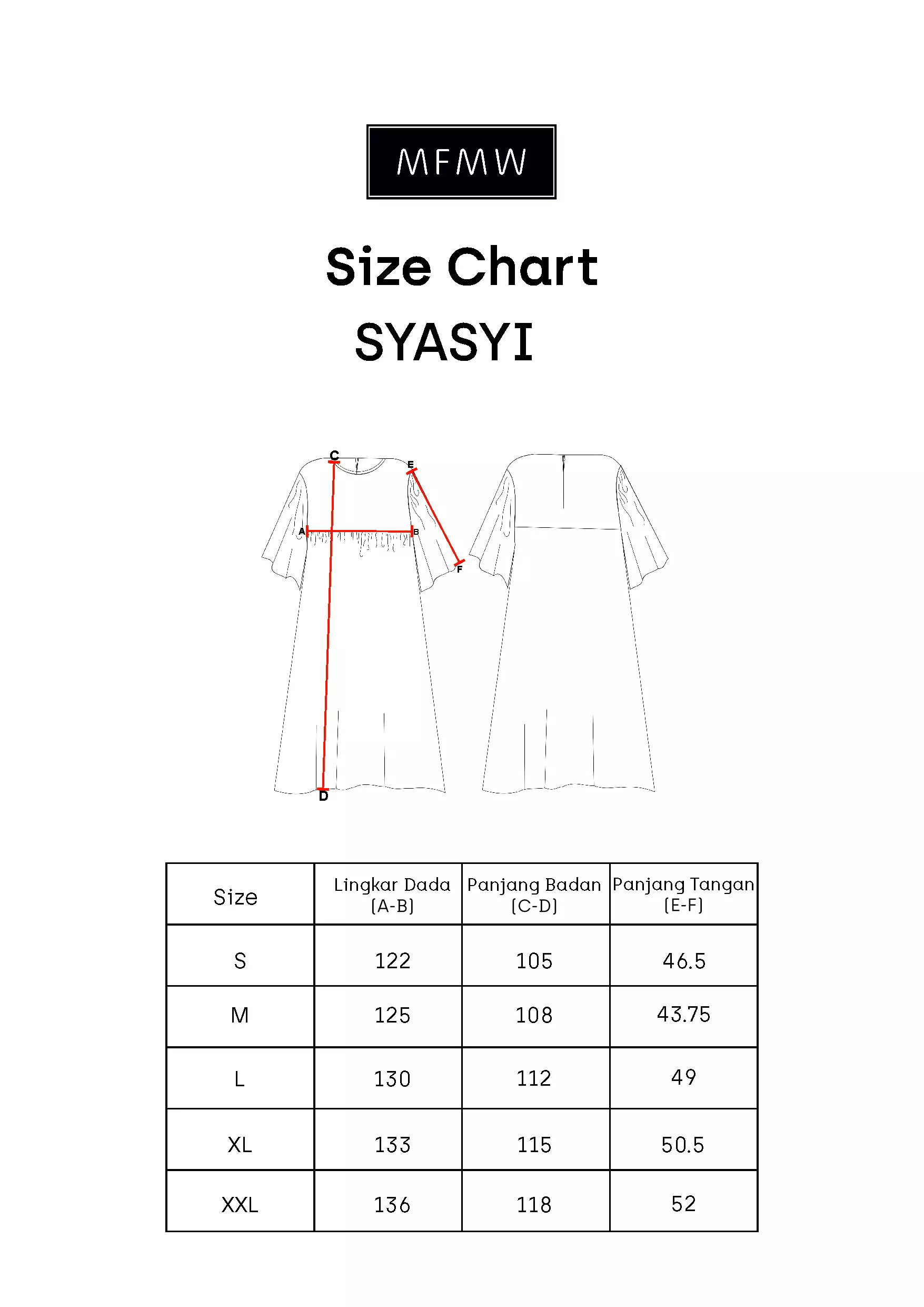 MFMW Syasyi Midi Dress Multicolor Motif Salur