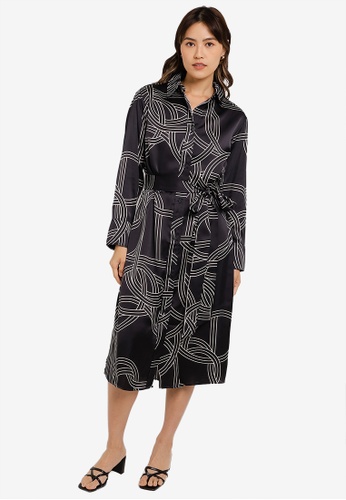 plan draft Dancer H&M Satin Shirt Dress | ZALORA Philippines