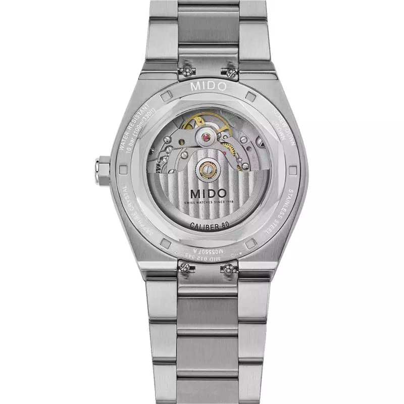 Jam Tangan Pria MIDO Multifort 8 M055.507.11.051.00 One Crown Octagonal Black Dial Stainless Steel Strap