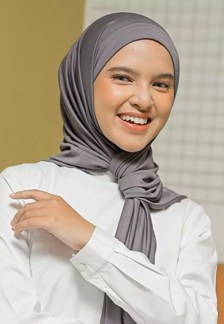 Rayna Instan Jersey (Hijab Instan Jersey) Dark Grey